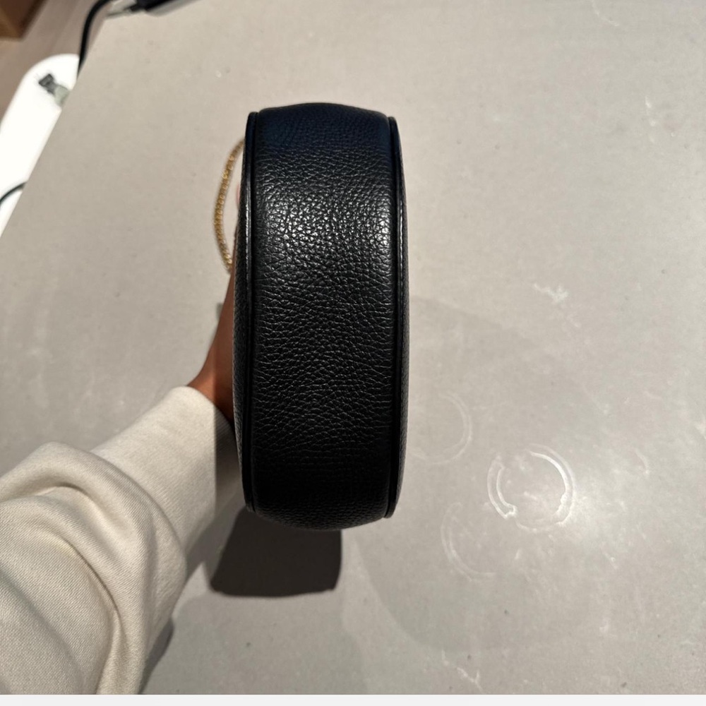Chloe Drew Black Leather Pebble Crossbody Bag View 2